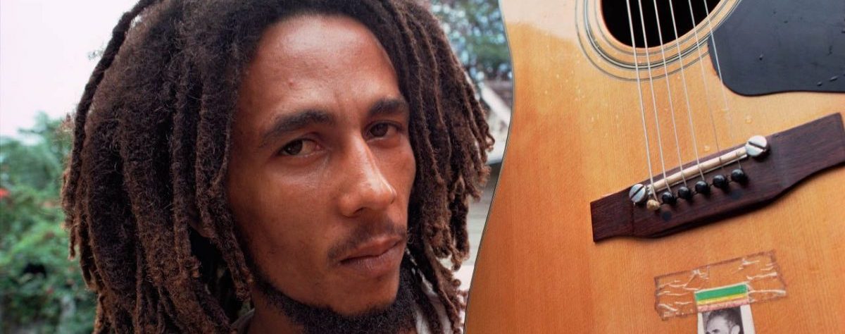 bob marley e violão