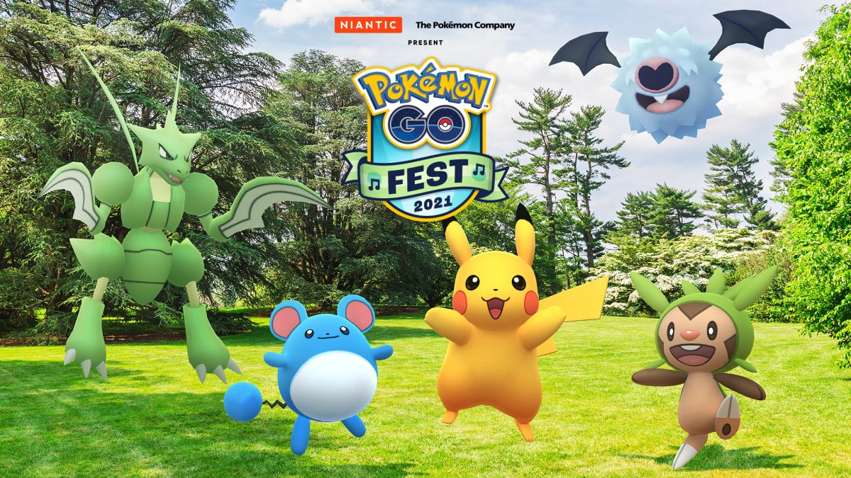 Cartaz do Pokémon Go Fest 2021