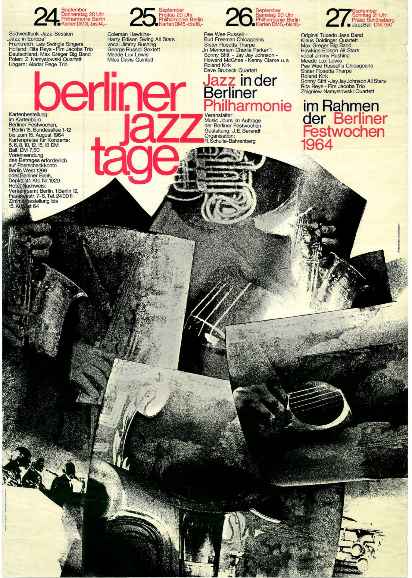 Jazzfest berlin plakat 1964 1536w music non stop