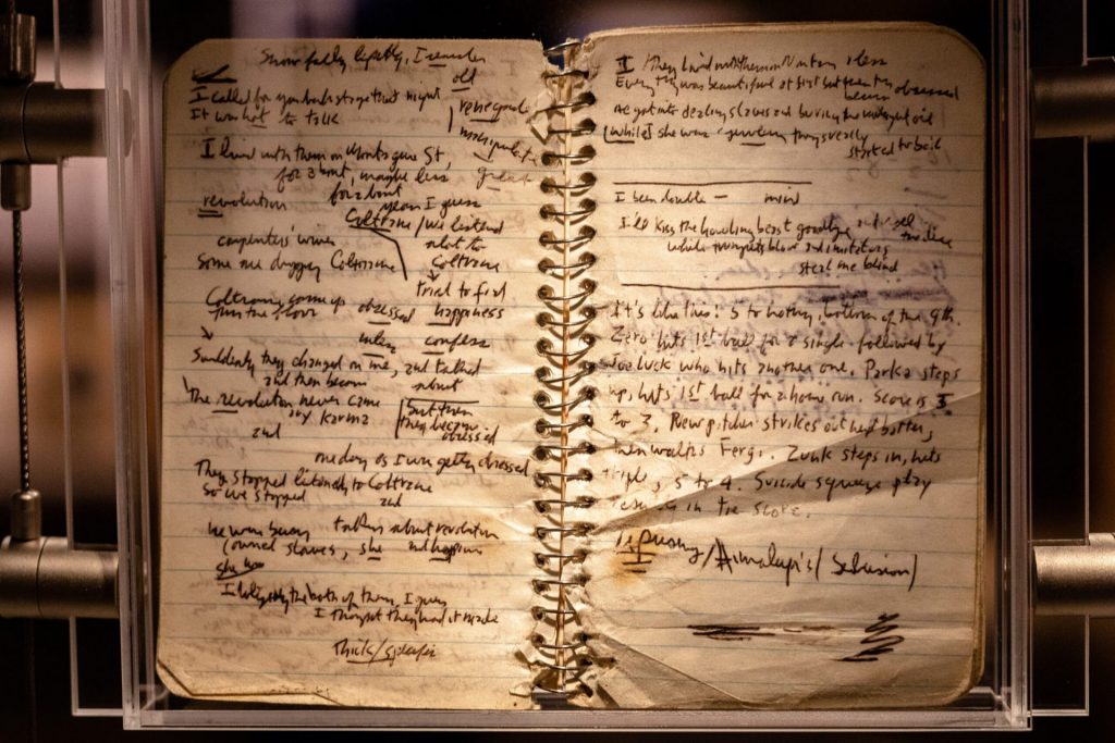 Caderno de letras de Bob Dylan