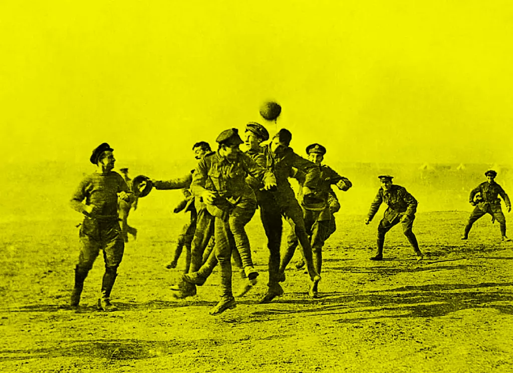 jogo de futebol primeira guerra mundial