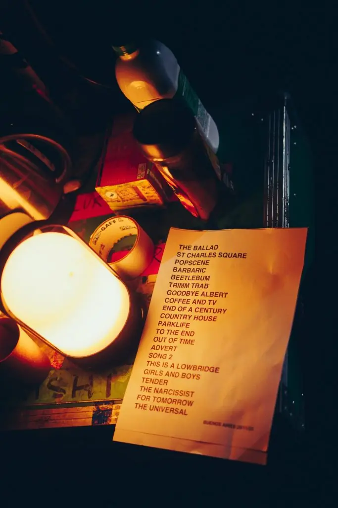 Set list Blur Primavera Sound Buenos Aires 2023