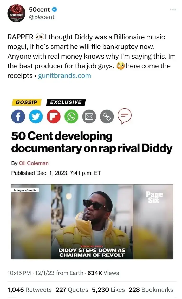 50cent e Diddy