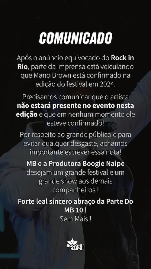 Nota oficial Mano Brown