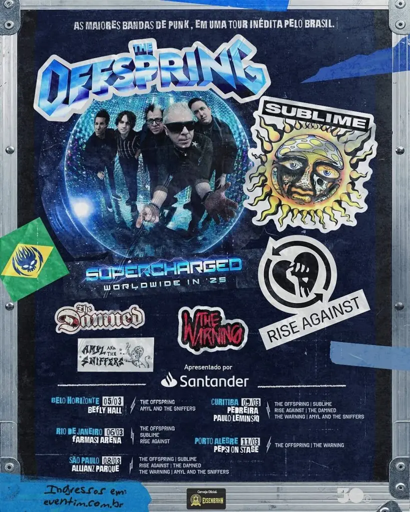 The Offspring - SUPERCHARGED WORLDWIDE TOUR IN 2025