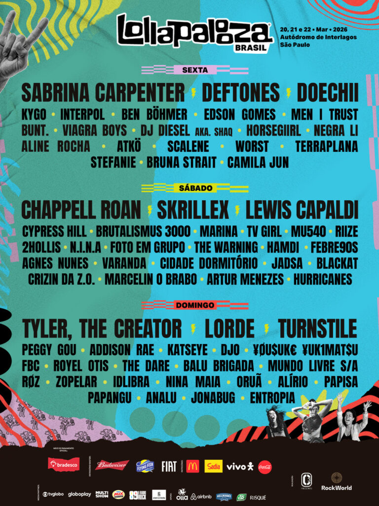 Lineup Lollapalooza Brasil 2026